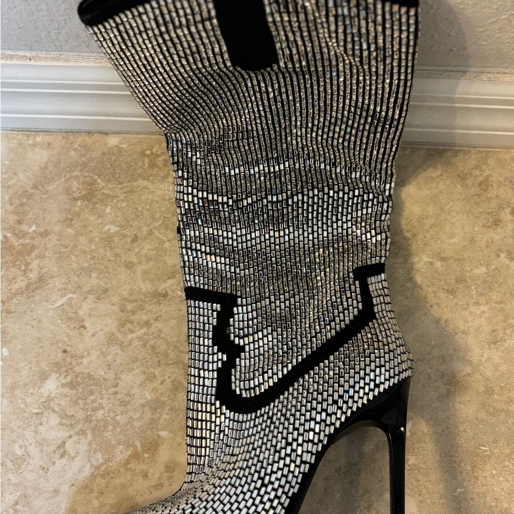 Azalea Wang Heidemarie western embellished knee boots - Picture 8 of 12